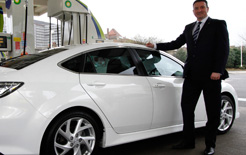 Mazda fleet and remarketing director Peter Allibon with a Mazda6